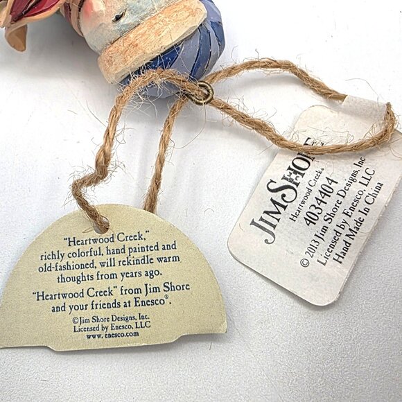 Jim Shore Snowman Holding Christmas Nativity Ornament 4034404 Retired No Box - Picture 7 of 10